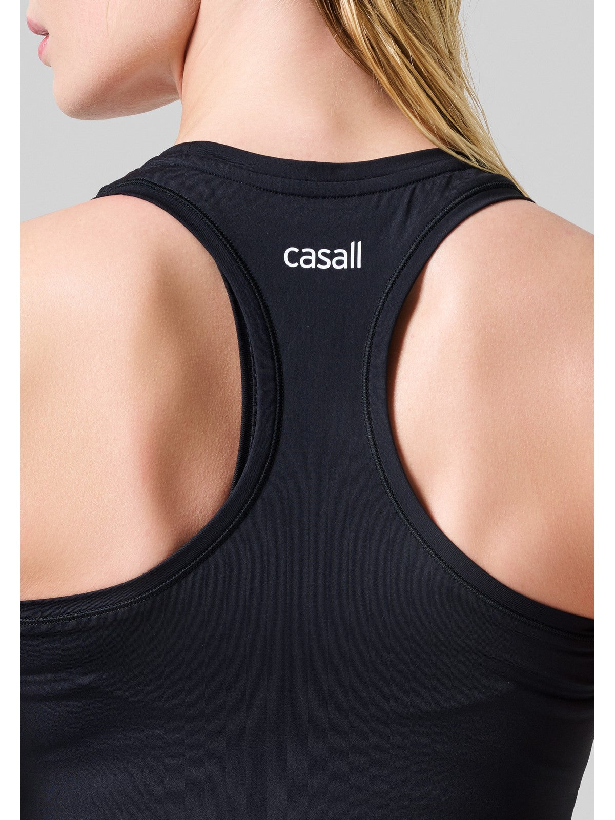 Koszulka treningowa damska CASALL Essential Racerback Tank czarny
