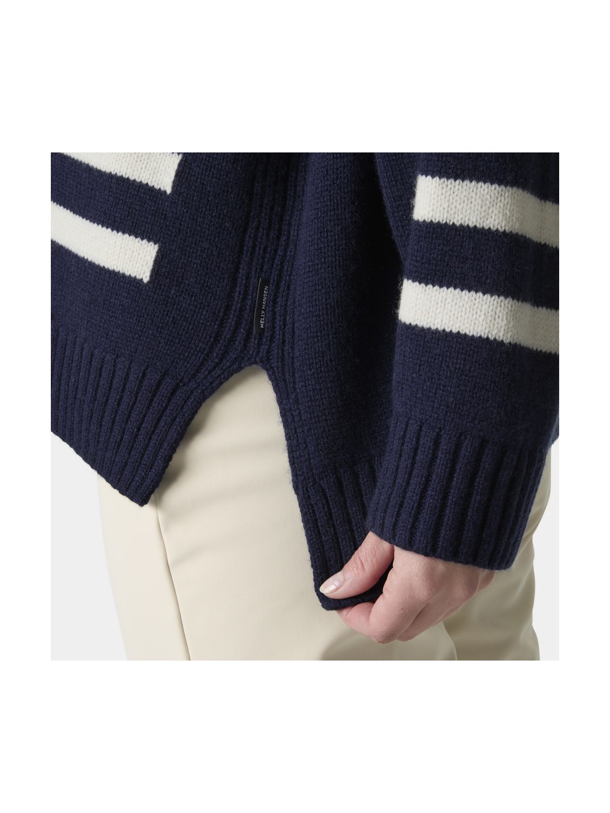 Sweter damski HELLY HANSEN W Bliss Ski Knit Sweater granatowy