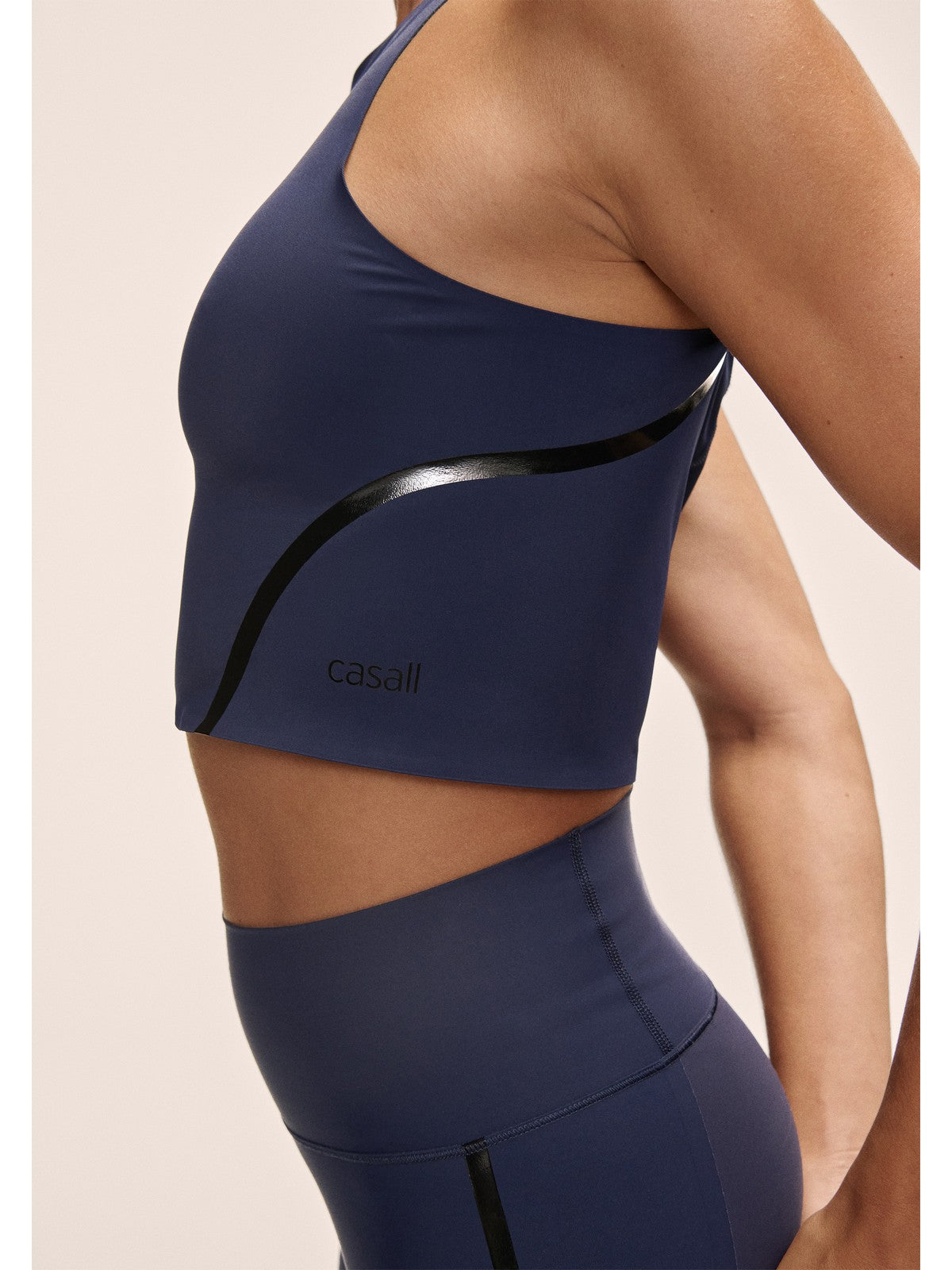 Top damski treningowy Casall Sculpture Top niebieski