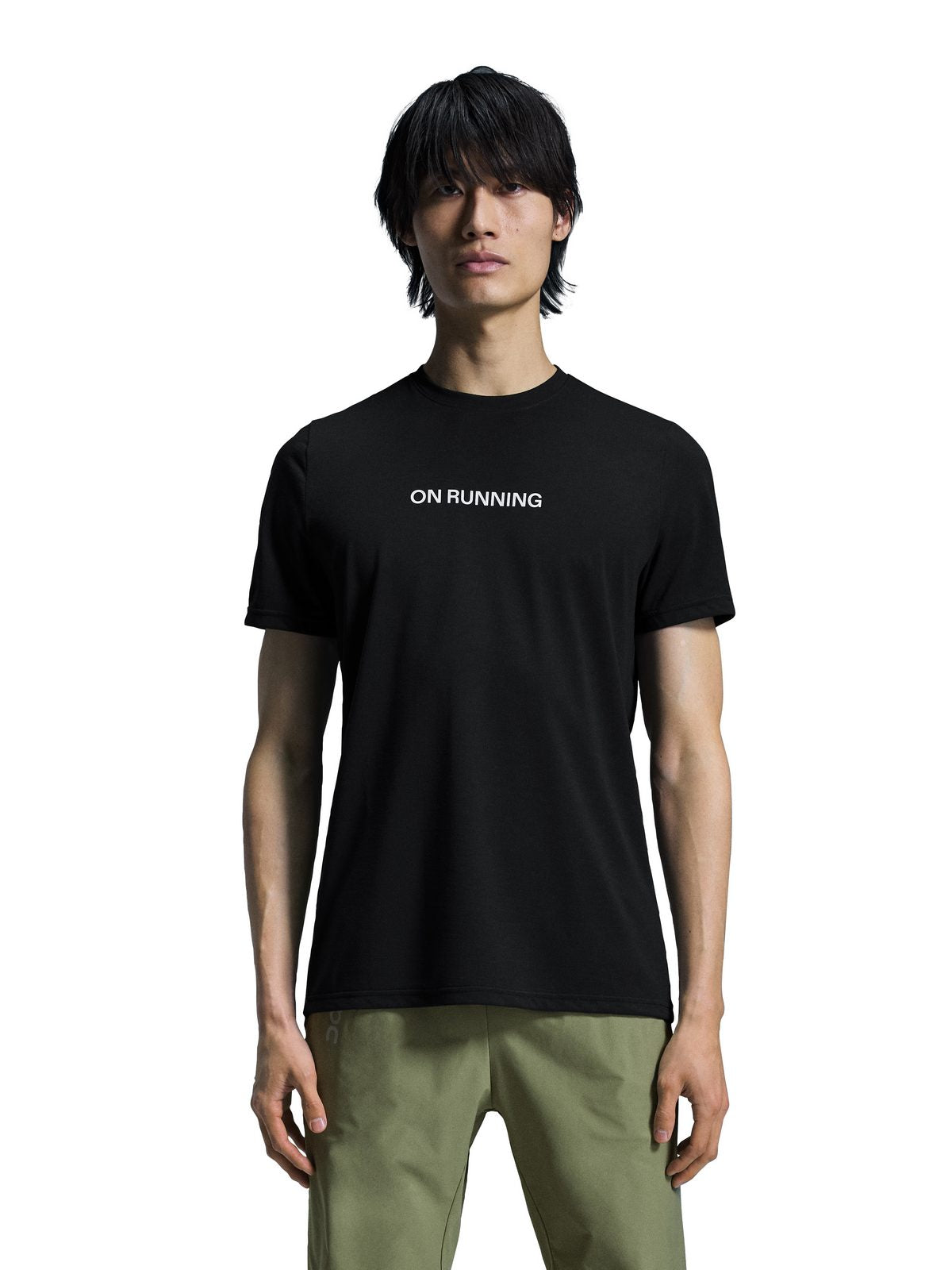 T-Shirt do biegania męski On On Run-T czarny