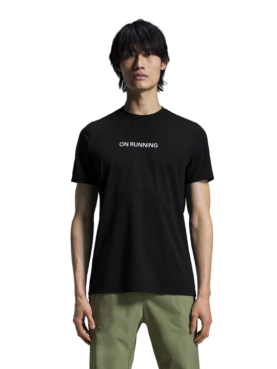 T-Shirt do biegania męski On On Run-T czarny
