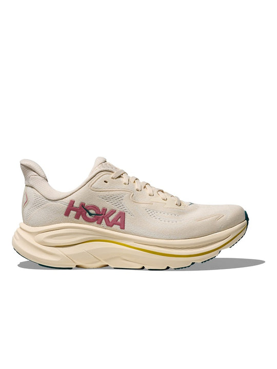 Buty do biegania damskie HOKA Clifton 10 kremowe
