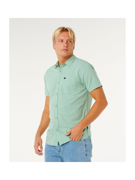 Koszula męska RIP CURL Vaporcool Aerotech S/S Shirt zielona
