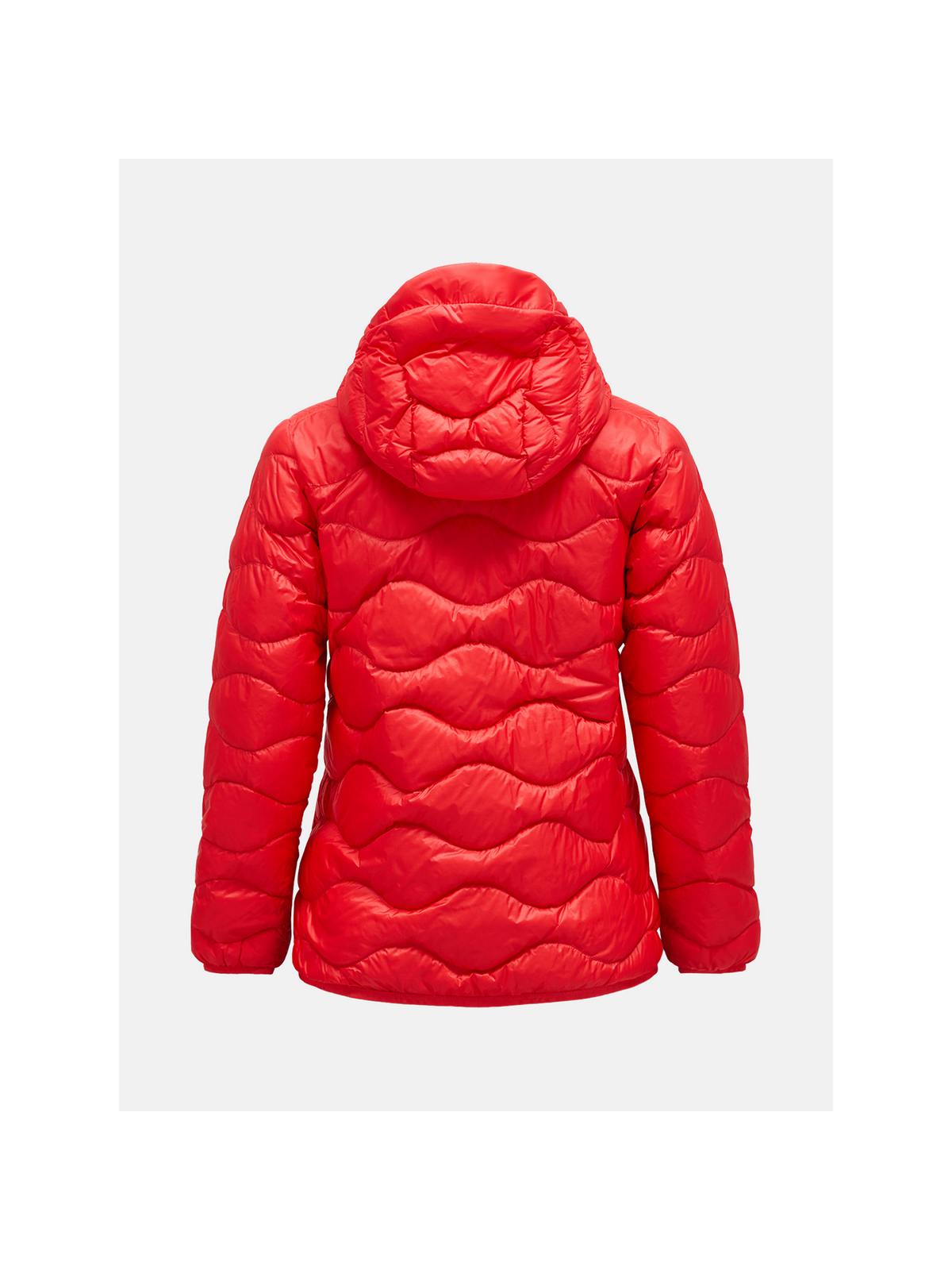 Kurtka puchowa damska PEAK PERFORMANCE Helium Down Hood Jacket Women czerwony