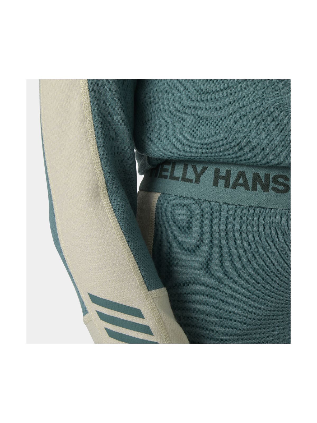 Bielizna termiczna dziecięca HELLY HANSEN JR LIFA MERINO MIDWEIGHT SET zielona