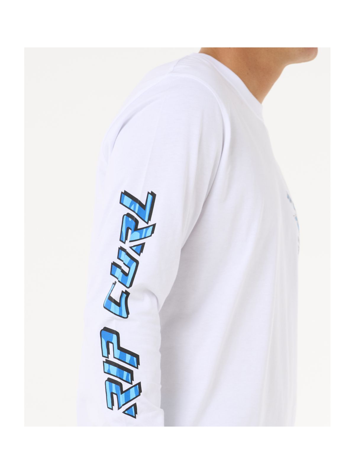 Koszulka RIP CURL Fade Out Icon L/S Tee biały