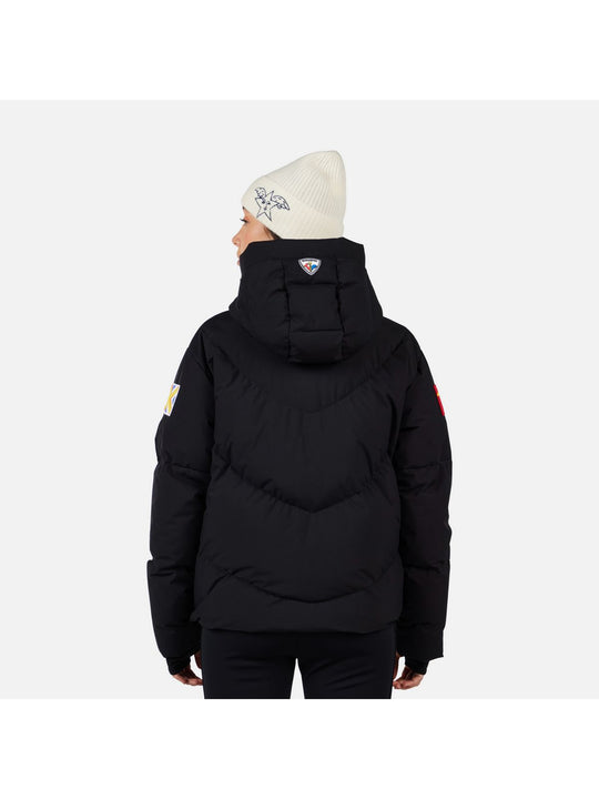 Kurtka narciarska damska ROSSIGNOL W JCC ALLSNOW DOWN JKT czarna

