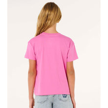 Koszulka dziewczęca RIP CURL Surf Puff Relaxed Tee- Girl różowa

