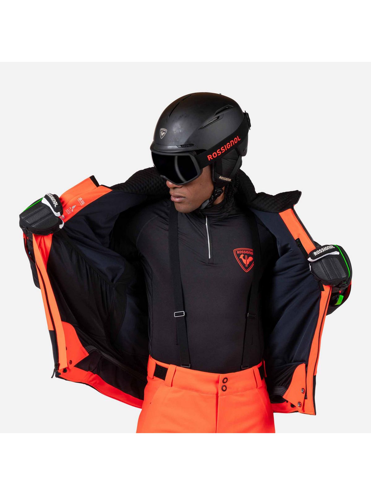 Kurtka narciarska męska ROSSIGNOL Hero Blackside Insulated Jkt czerwona