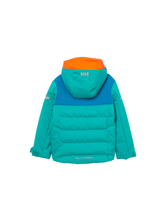 Kurtka narciarska dziecięca HELLY HANSEN K Vertical Ins Jacket kolor zielony
