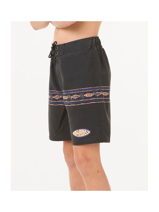Szorty kąpielowe chłopięce RIP CURL Mirage Raw Energy Geo - Boy czarne
