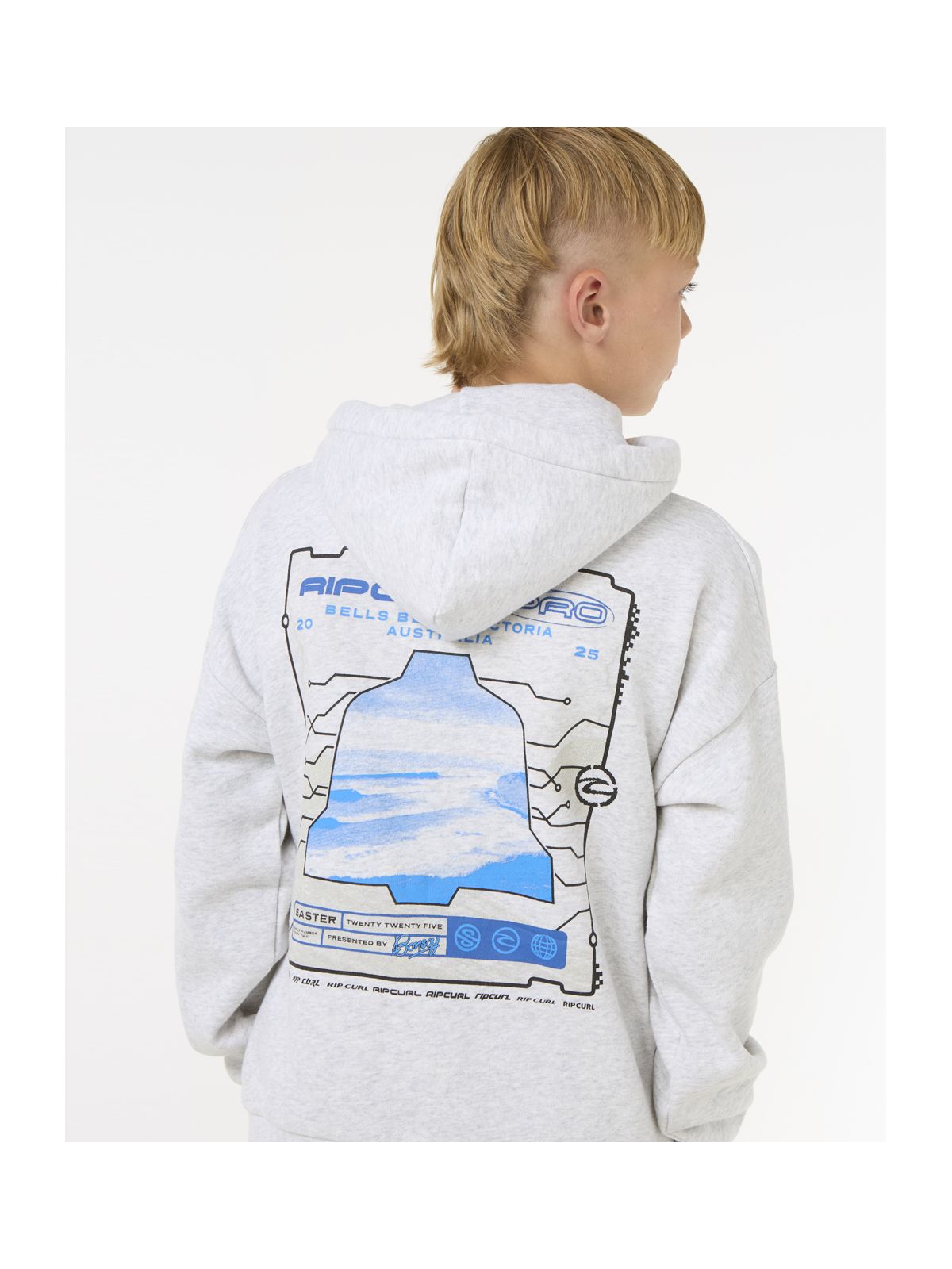Bluza RIP CURL Rip Curl Pro 25 Hood-Kid szary - Adventure Sports