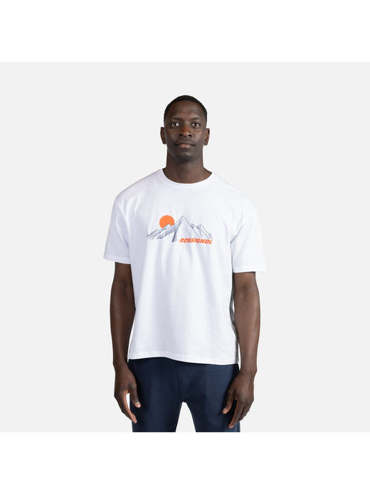 Koszulka męska ROSSIGNOL Waterfall Tee biały - Adventure Sports
