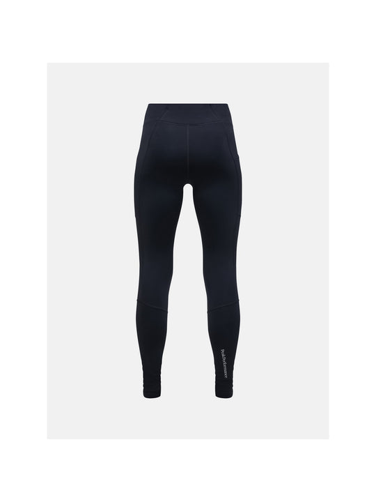 Legginsy termiczne Peak Performance W Brushed Back Tights czarny
