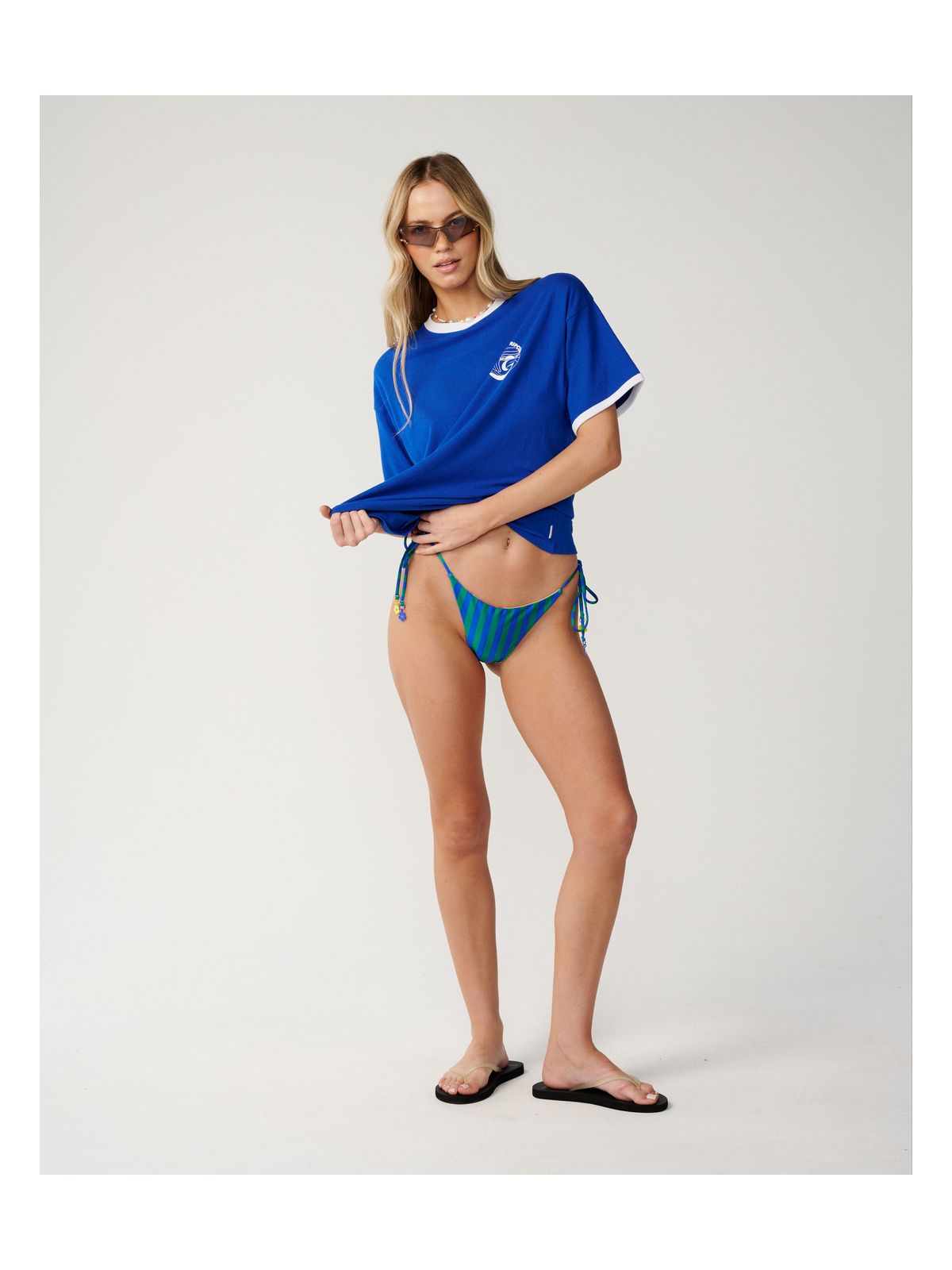 Koszulka damska RIP CURL Tropical Desire Oversize Tee niebieska