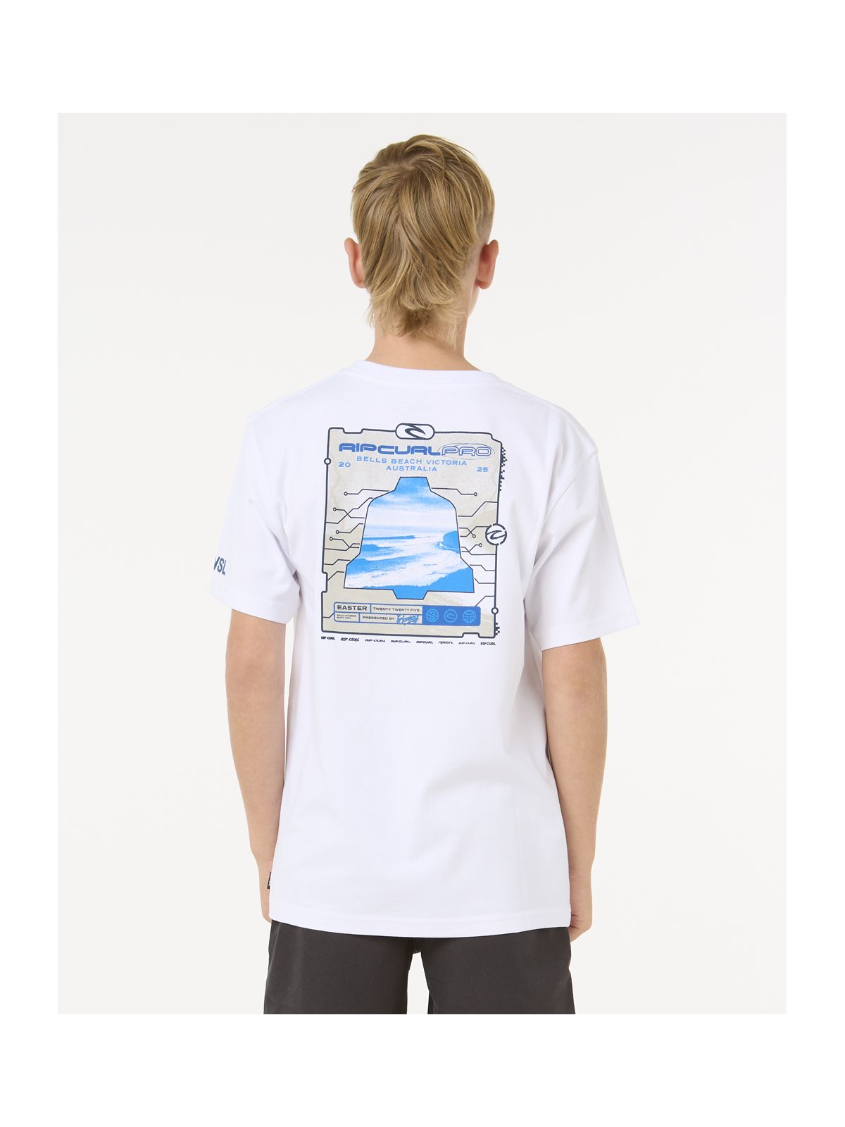Koszulka RIP CURL Rip Curl Pro 25 Event Tee-Kid biały