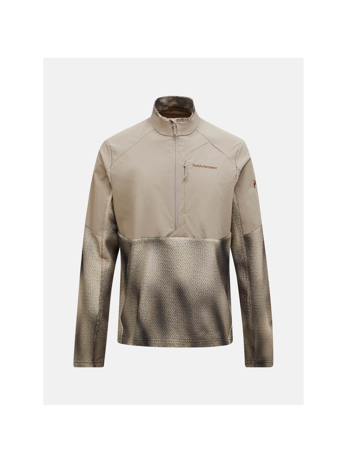 Bluza męska PEAK PERFORMANCE Freelight AOP Polartec Alpha Half Zip beżowa