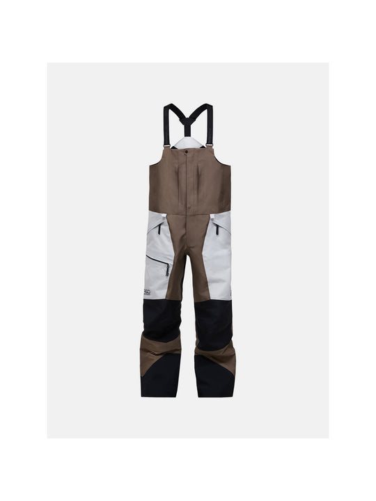 Spodnie narciarskie męskie PEAK PERFORMANCE Vertical GORE-TEX Pro 3L Shell Bib Pants brązowe
