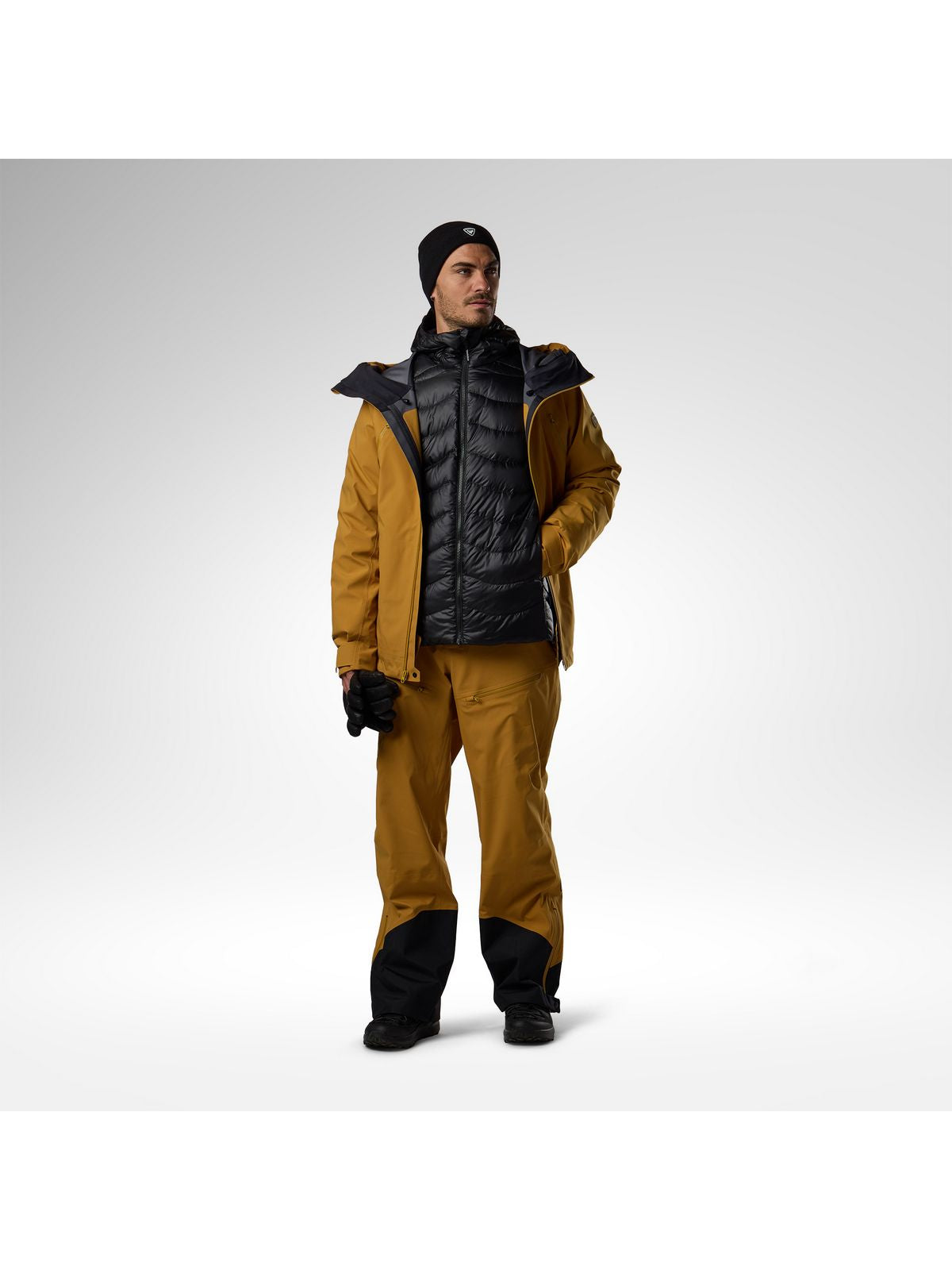 Kurtka puchowa męska ROSSIGNOL M Verok Down Hoodie Jacket czarna
