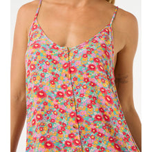 Sukienka RIP CURL Las Dalias Ditsy Cover Up niebieski
