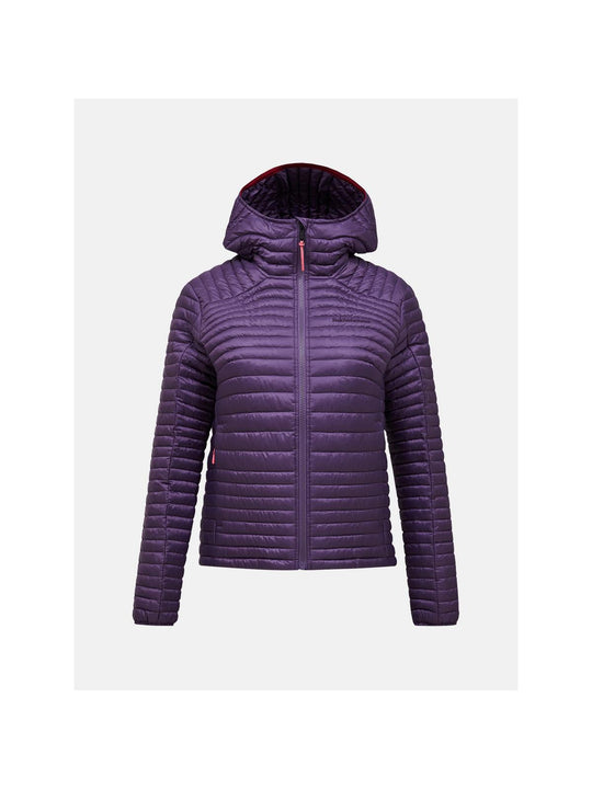 Kurtka damska PEAK PERFORMANCE Monolight Insulated Hood Jacket fioletowa
