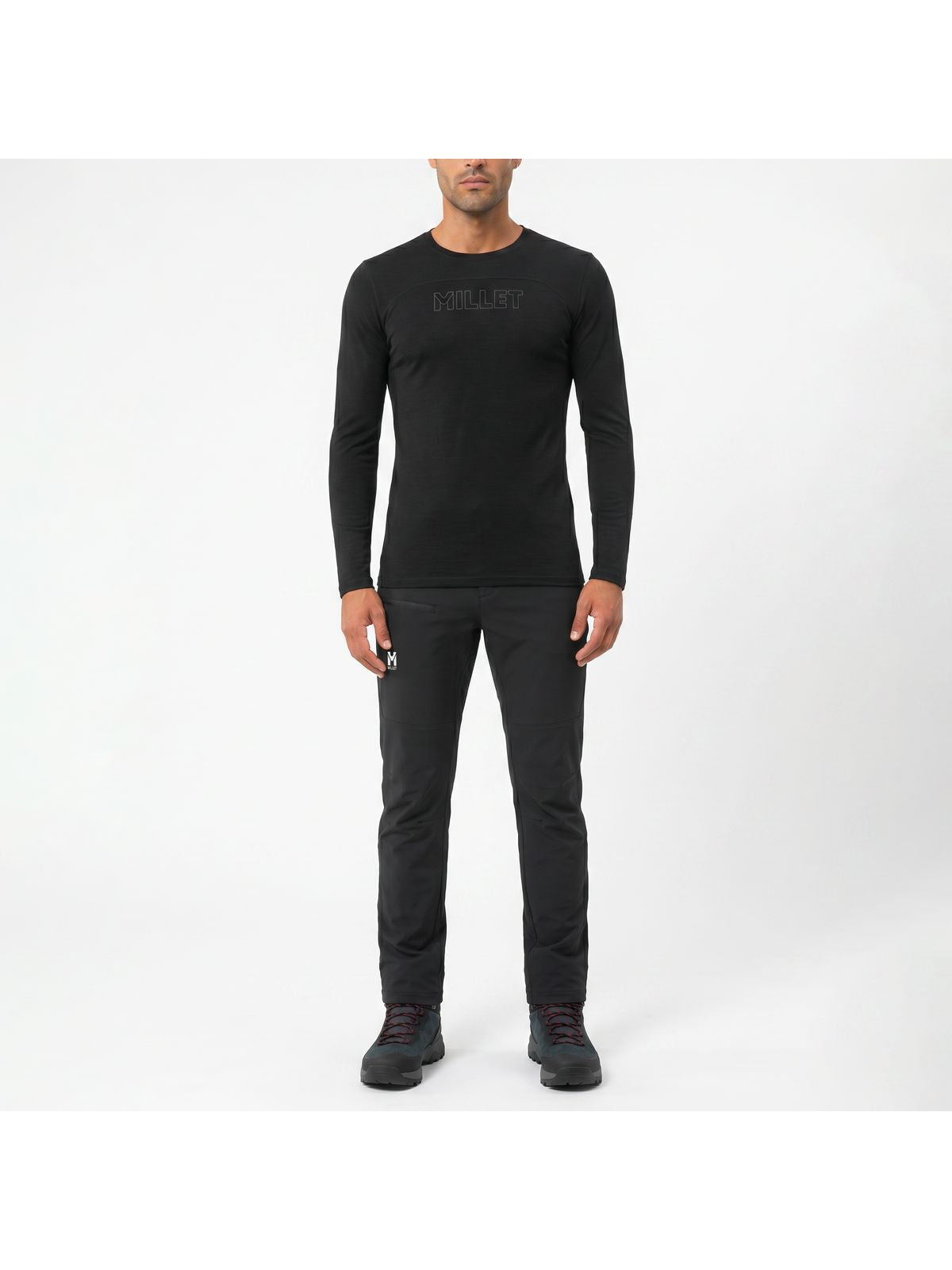 Koszulka męska MILLET M Ubic Wool Ts Ls M czarna