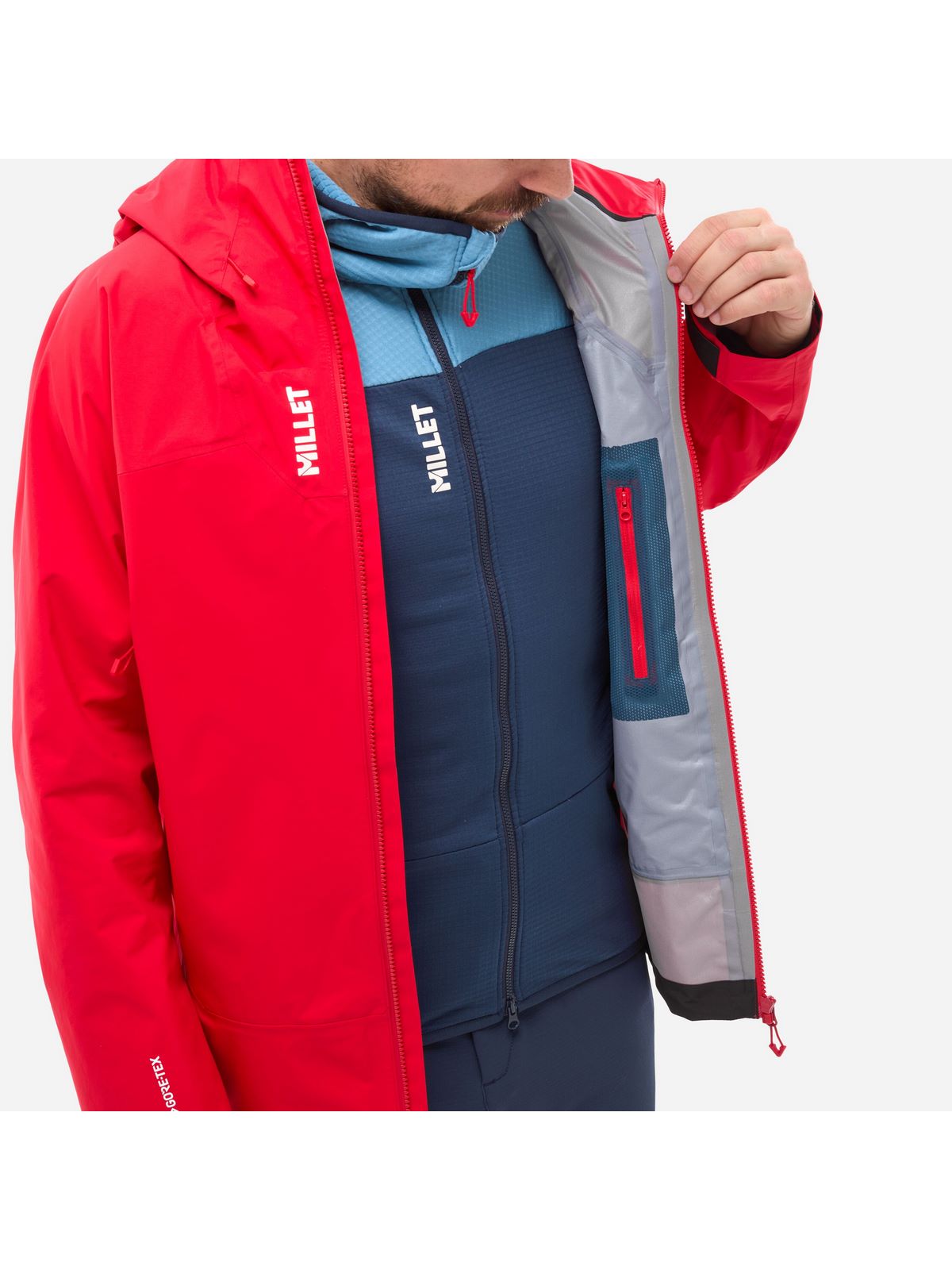 Kurtka męska MILLET Kamet Gtx Jkt M czerwona