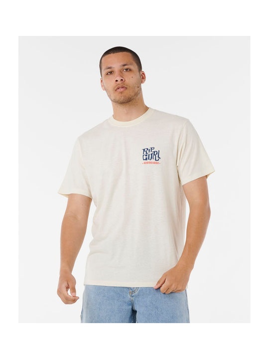 Koszulka RIP CURL SHAPER ADDRESS TEE beżowa
