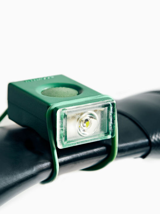 Lampka rowerowa BOOKMAN Block Light Front 50lm zielony
