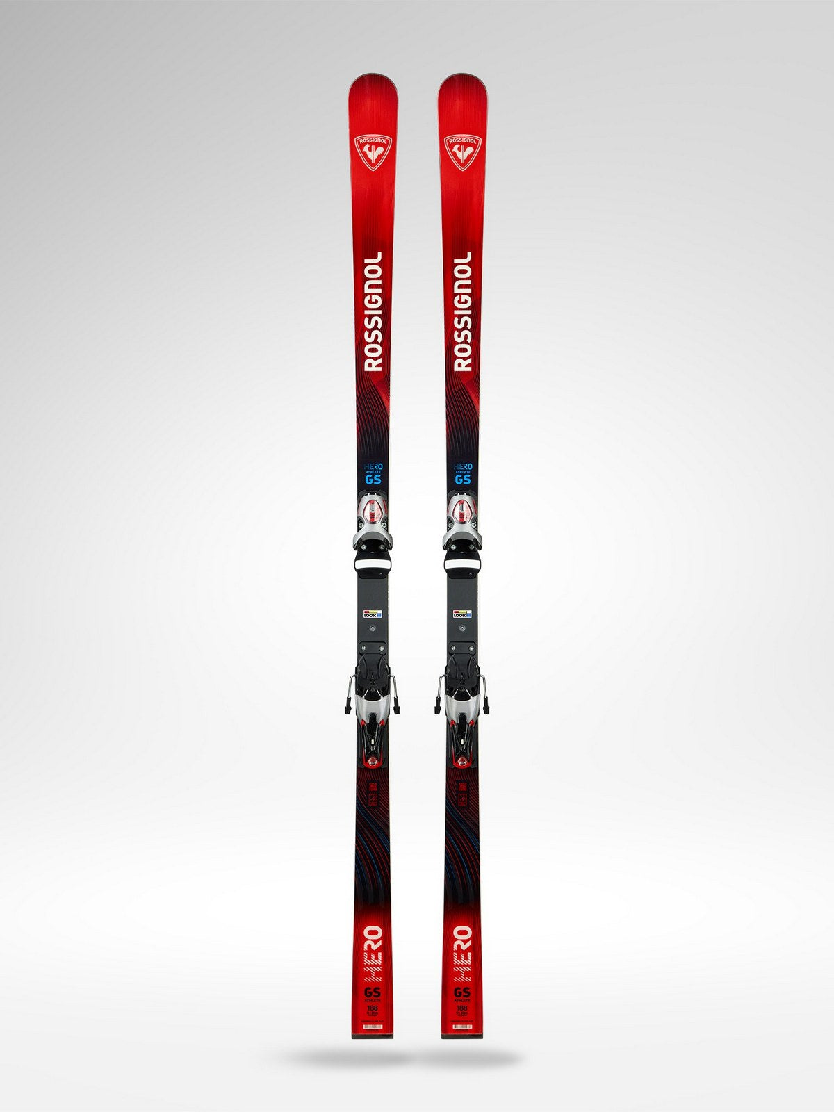 Narty ROSSIGNOL Hero Athlete Fis Gs Fac 188 R22 + wiązania LOOK Spx 15 Rockerace Silver Red