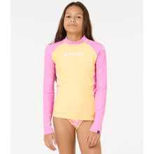 Lycra RIP CURL Classic Surf Ls Rash Vest-Girl pomarańczowy
