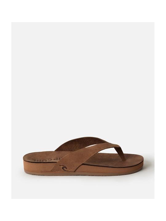 Japonki damskie RIP CURL Freedom Leather Bloom Open Toe brązowe
