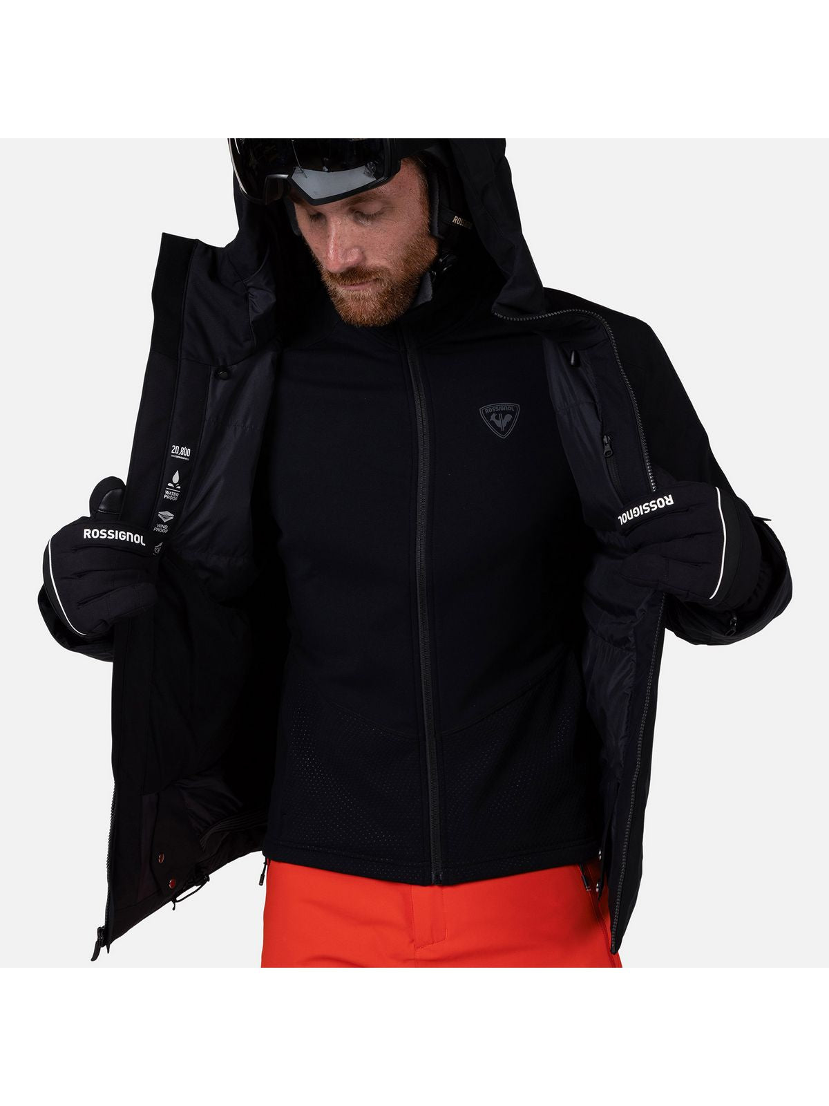 Kurtka męska ROSSIGNOL Rochrun Insulated Jkt czarna