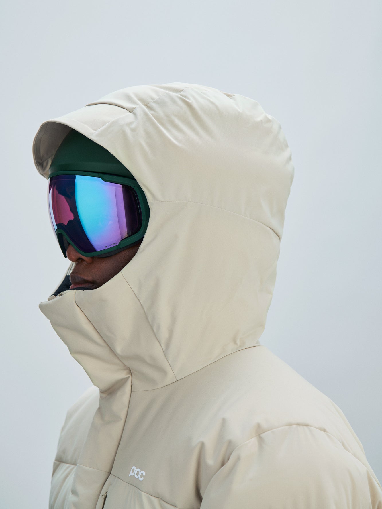 Płaszcz zimowy męski POC M'S Race Loft Parka beżowy