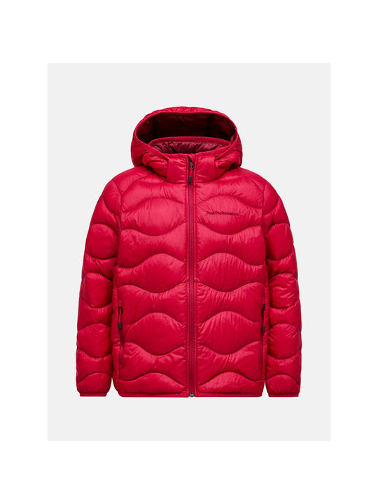 Kurtka PEAK PERFORMANCE Helium Down Hood Jacket Junior bordowy
