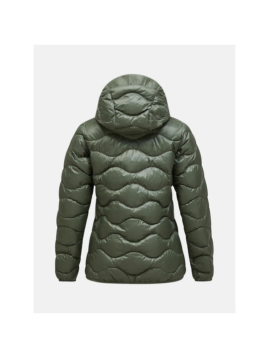 Damska kurtka puchowa Peak Performance W Helium Down Hood Jacket zielony
