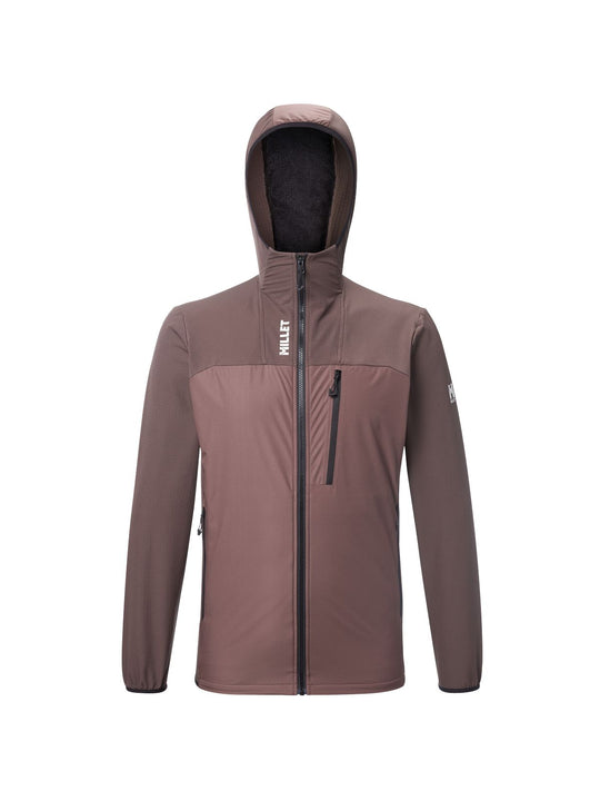 Kurtka outdoorowa męska MILLET M Seneca Hybrid Hoodie M brązowa
