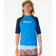 Lycra RIP CURL Shock Upf S/S-Boy niebieski
