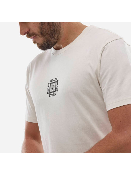 Koszulka MILLET CIMAICOLLAB TS SS M beżowy - Adventure Sports
