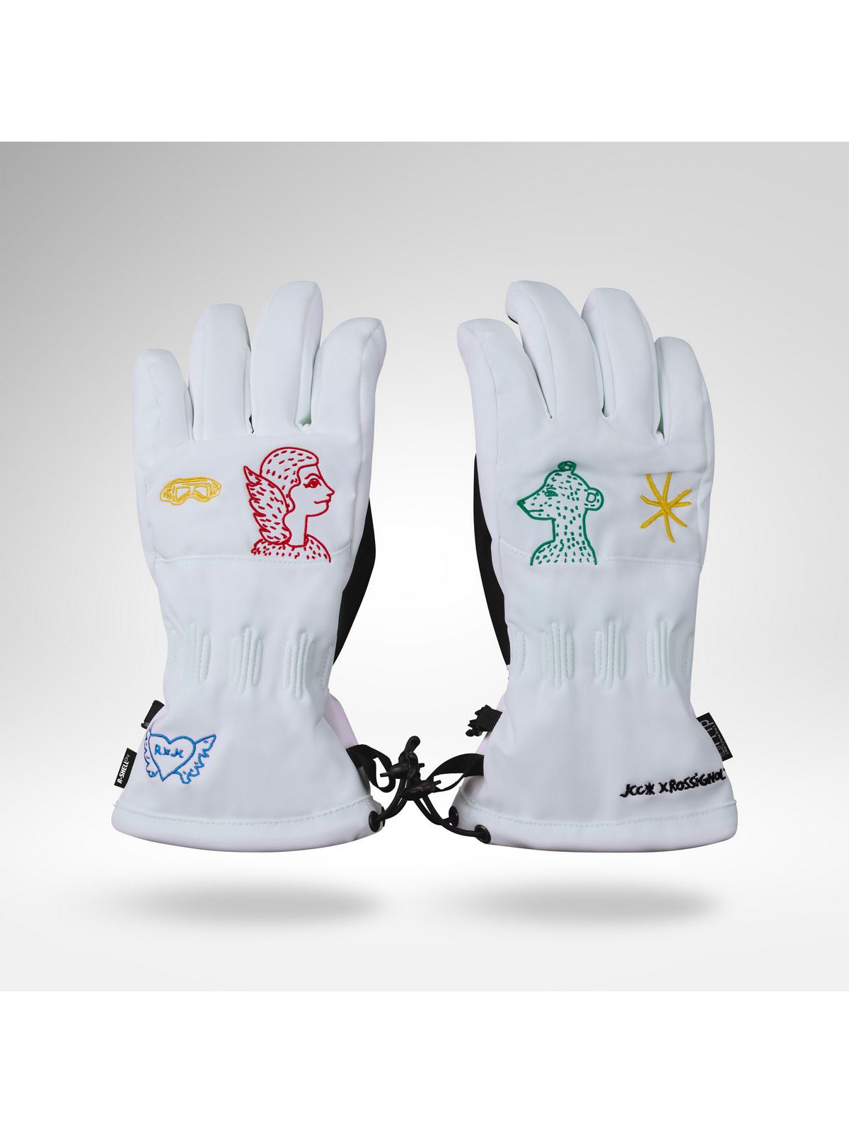 Rękawice narciarskie damskie ROSSIGNOL W Jcc Ski Gloves R-Shell Dry białe