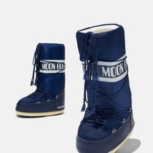 Śniegowce damskie MOON BOOT Nylon - niebieskie
