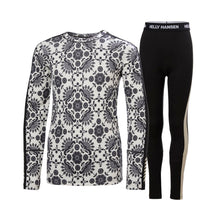 Bielizna termiczna dziecięca HELLY HANSEN JR GRAPHIC LIFA MERINO SET czarna

