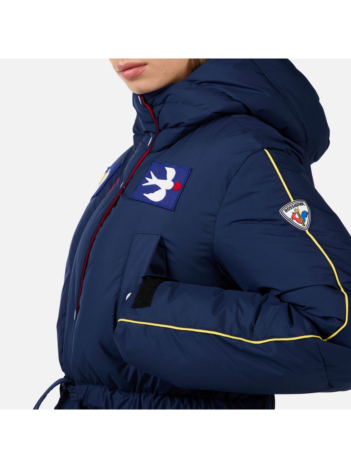 Kurtka narciarska damska ROSSIGNOL W JCC FLAG DOWN PARKA niebieska