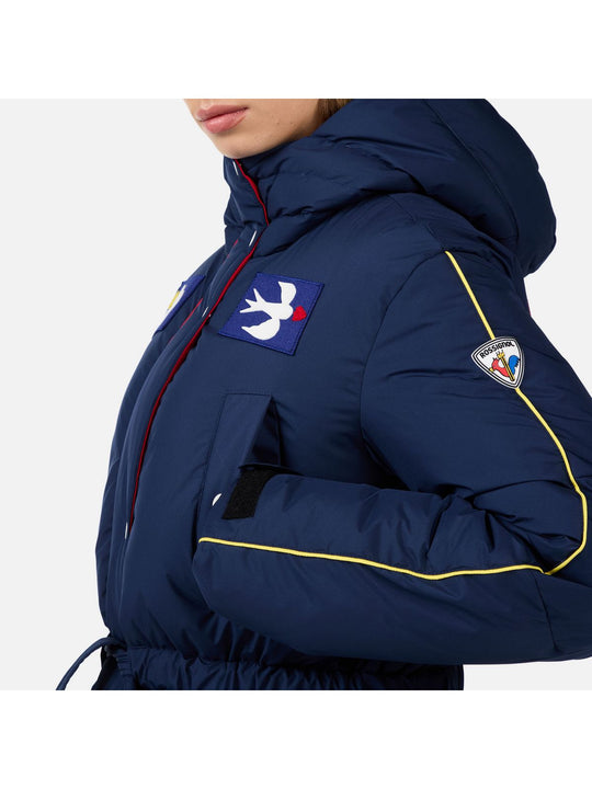 Kurtka narciarska damska ROSSIGNOL W JCC FLAG DOWN PARKA niebieska
