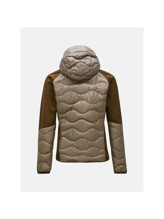 Kurtka puchowa męska PEAK PERFORMANCE Helium Down Hybrid Hood beżowa
