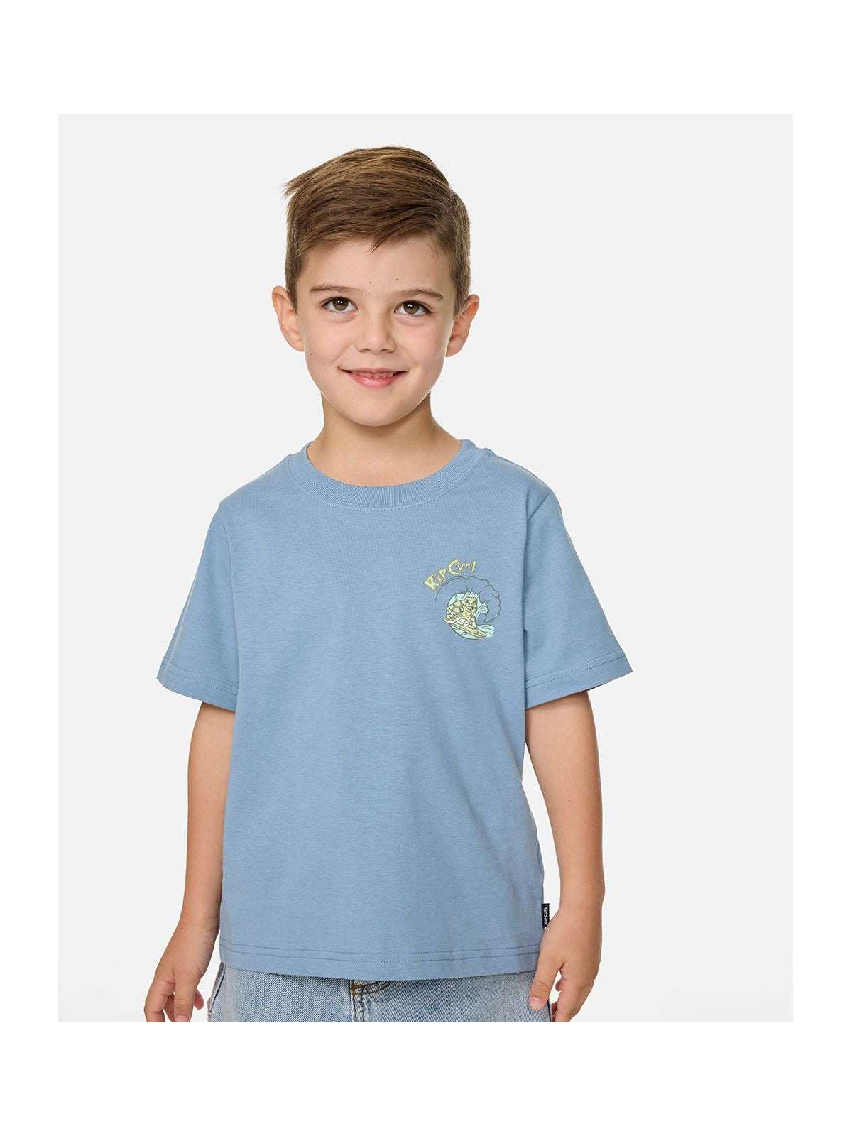 Koszulka chłopięca RIP CURL Ride The Wave Art Tee - Boy niebieska