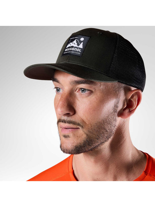 Czapka z daszkiem ROSSIGNOL Mid Crown Trucker Cap zielona
