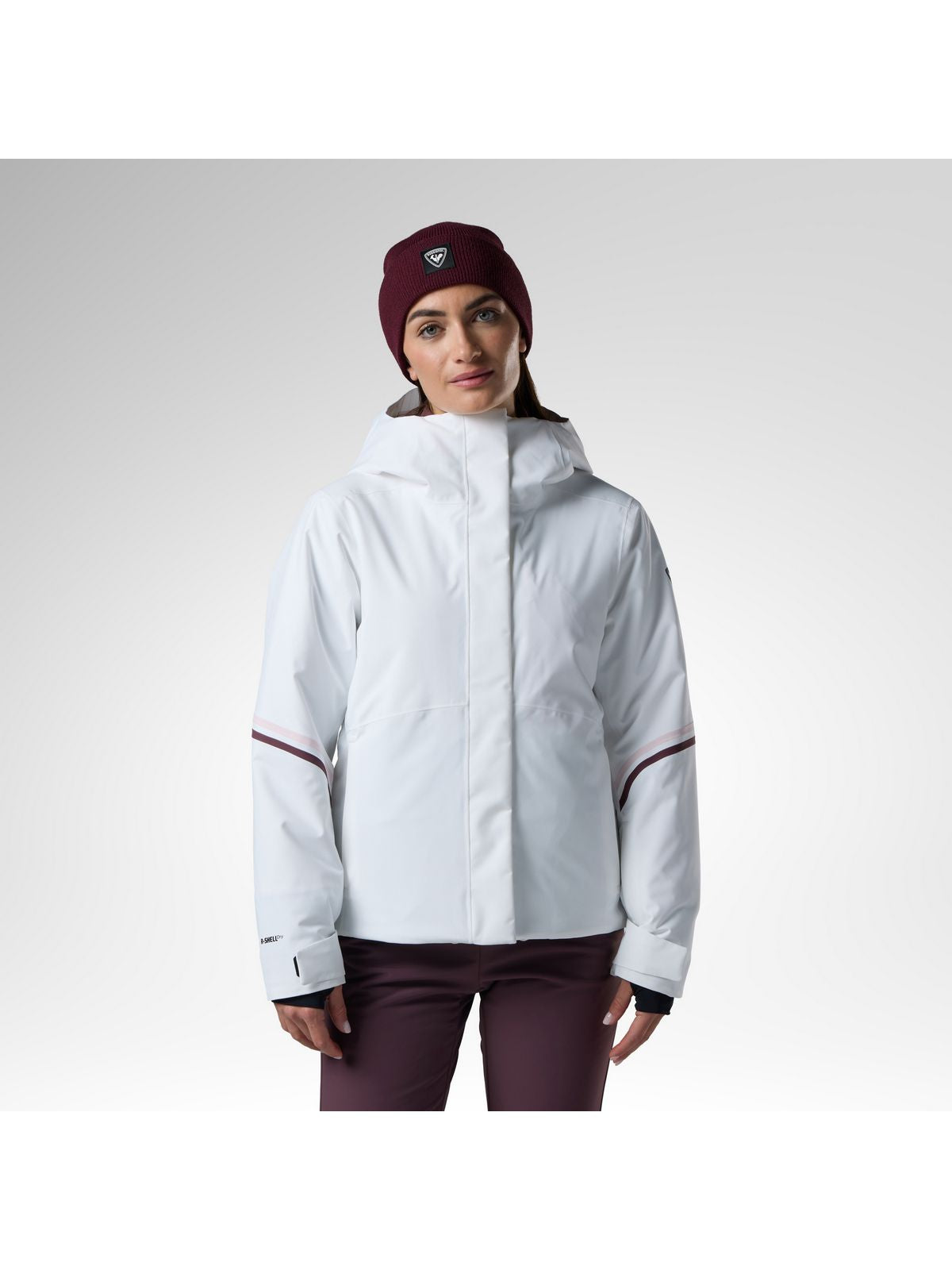 Kurtka narciarska damska ROSSIGNOL W Strawpile Insulated Ski Jkt biała