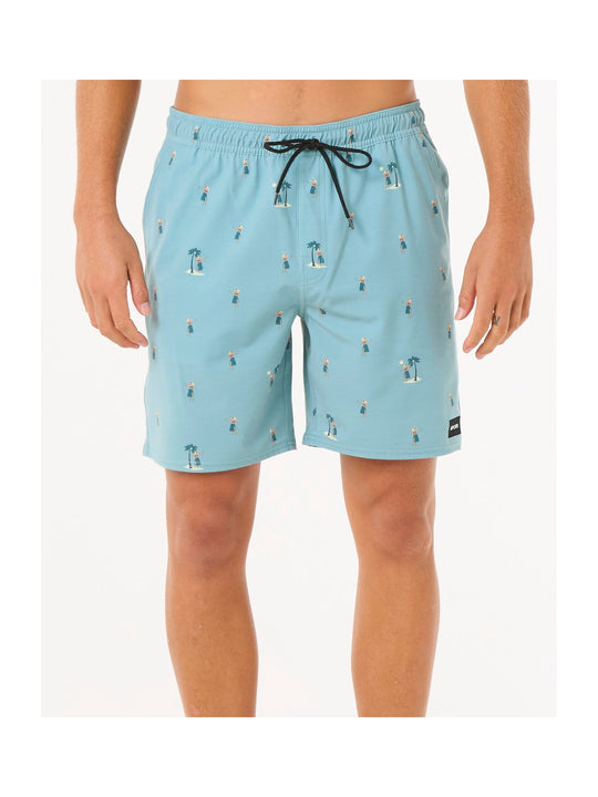 Szorty kąpielowe męskie RIP CURL Hula Breach Volley niebieskie
