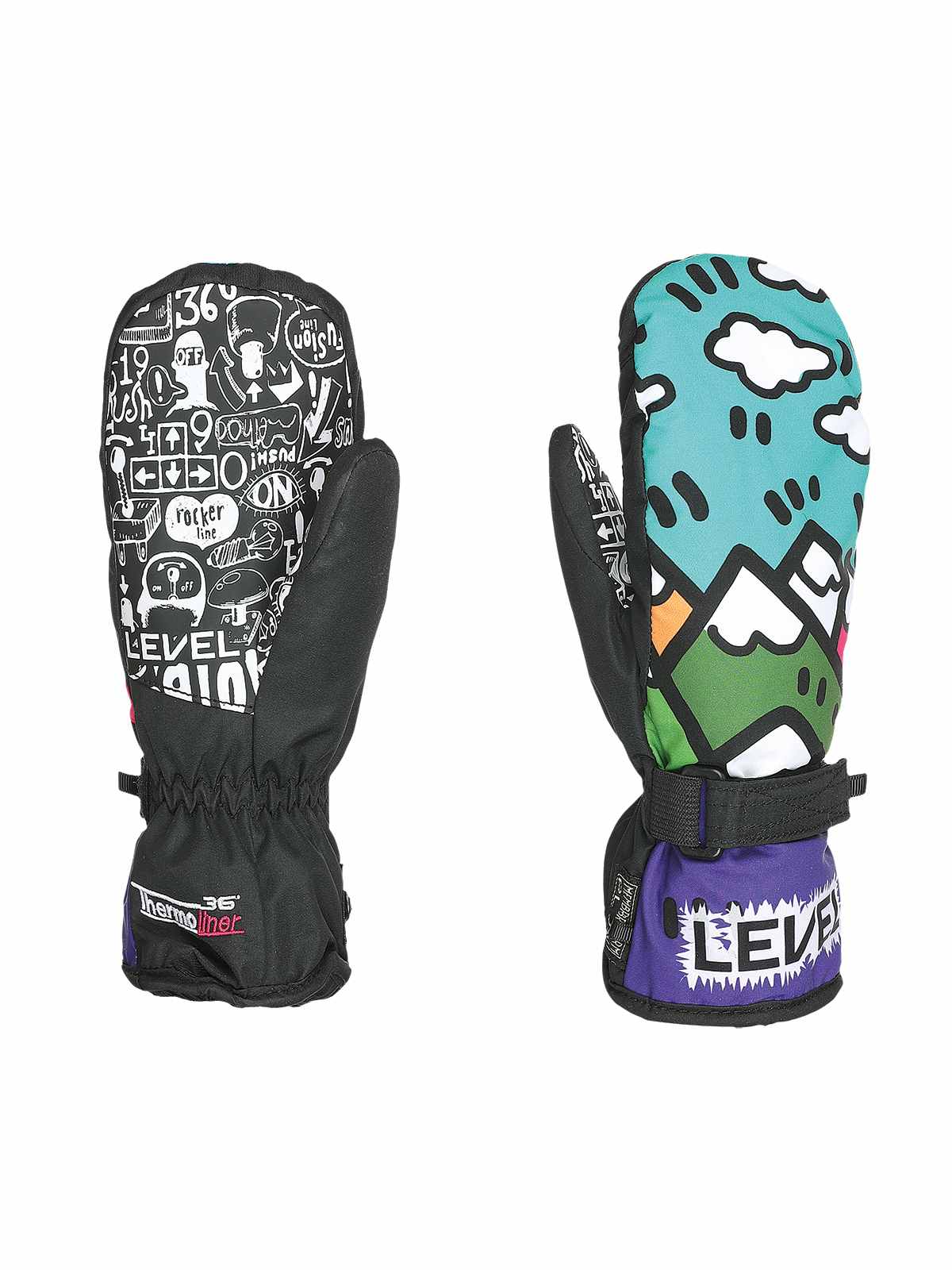 Rękawice narciarskie LEVEL Junior Mitt Purple